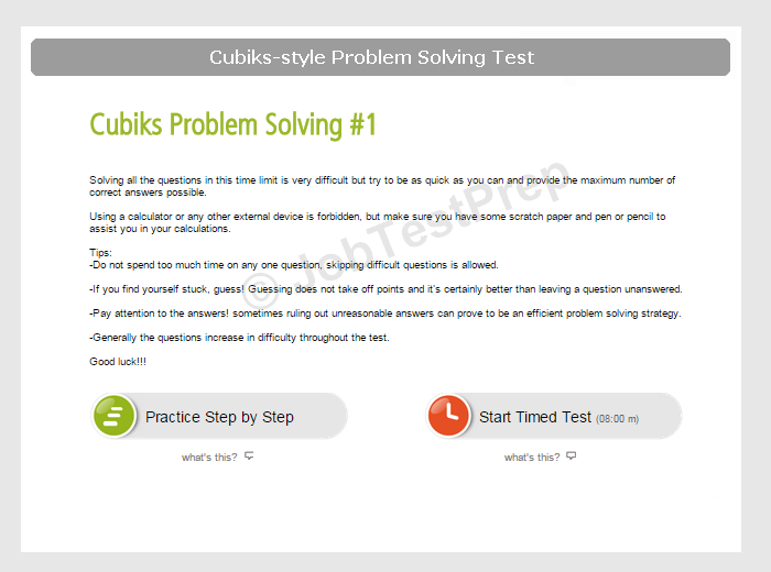Cubiks problem exempel